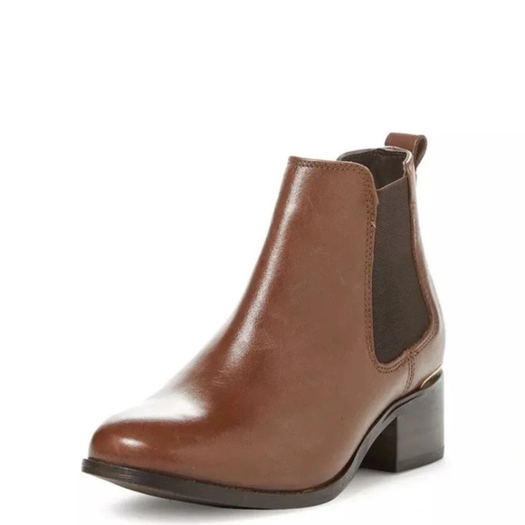 Kurt Geiger Carvela Toby Women’s 8.5 Brown Leather Chelsea Boots 51807 - Picture 1 of 8